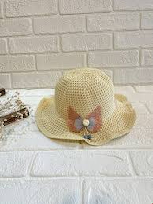 تصویر 2 از کلاه حصیری بچه‌ گانه با بند قابل تنظیم